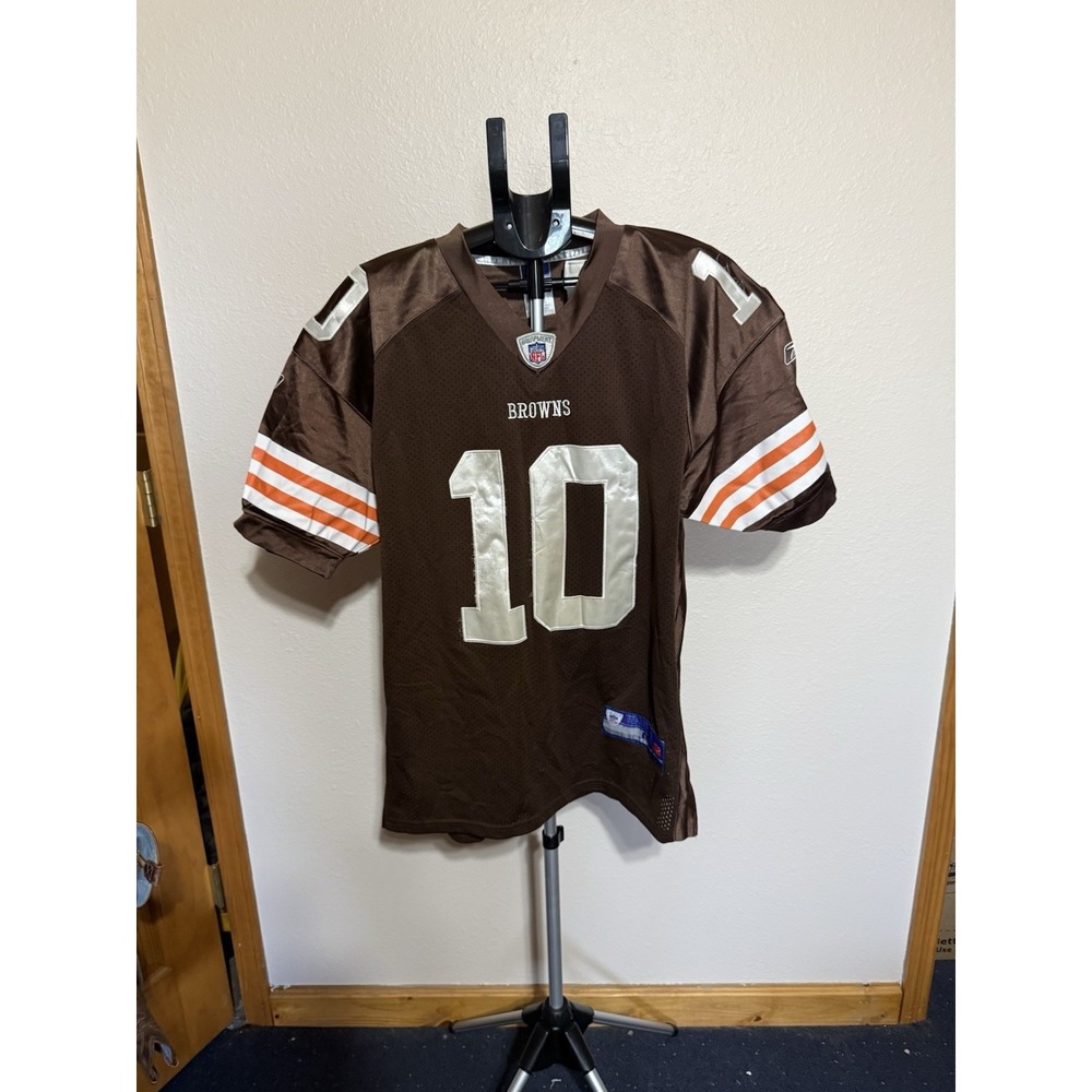 Men's Reebok Brady Quinn #10 Cleveland Browns Stitched Jersey Sz 50 -‎ Brown NWT
